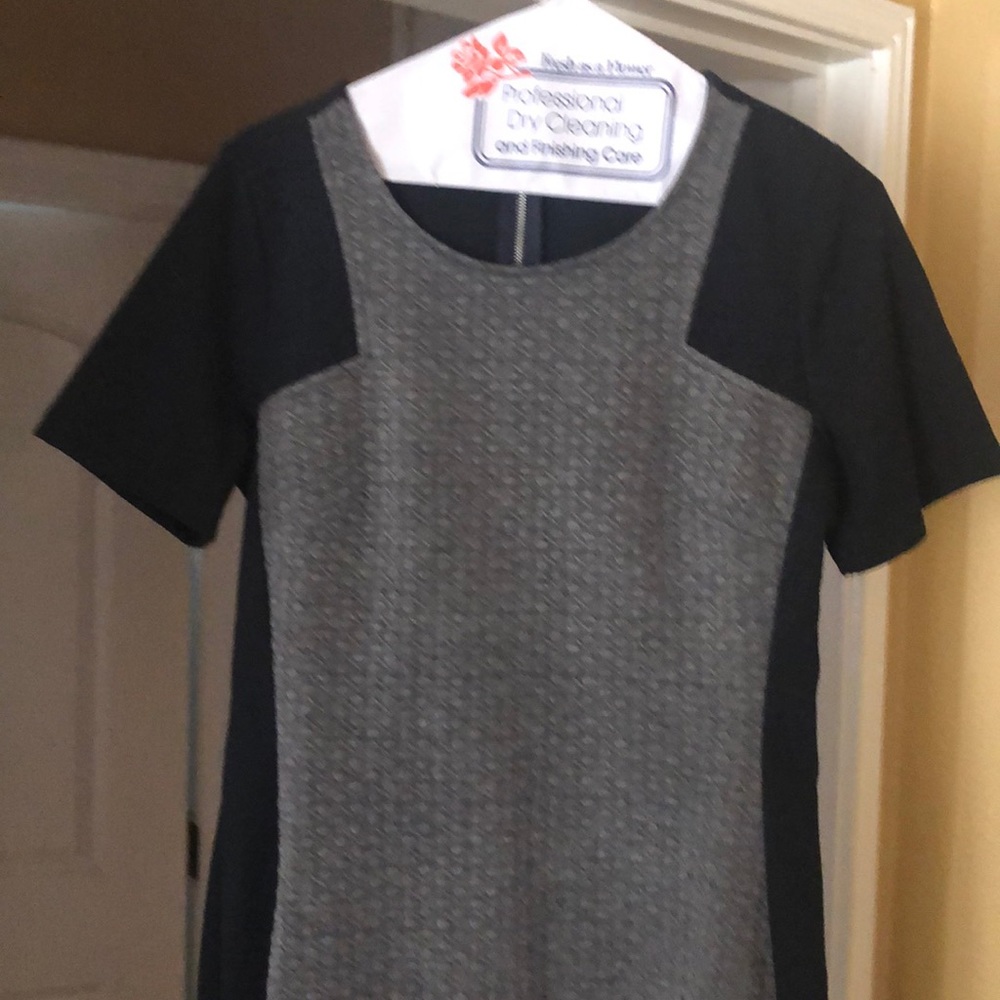 Grey and blue dress
